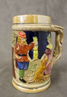An awesome (500ml) ceramic German beer tankard in good condition. Lifespace Sale