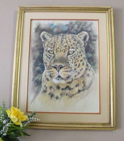 A fabulous large "Leopard" print in a gorgeous frame - Impressive!!! Lifespace Sale