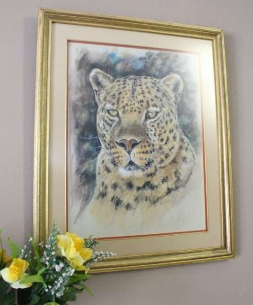 A fabulous large "Leopard" print in a gorgeous frame - Impressive!!! Lifespace Sale