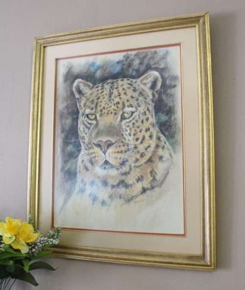A fabulous large "Leopard" print in a gorgeous frame - Impressive!!! Lifespace Sale