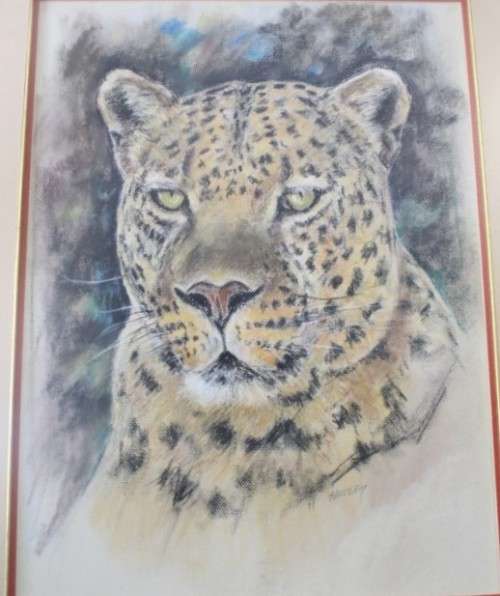 A fabulous large "Leopard" print in a gorgeous frame - Impressive!!! Lifespace Sale