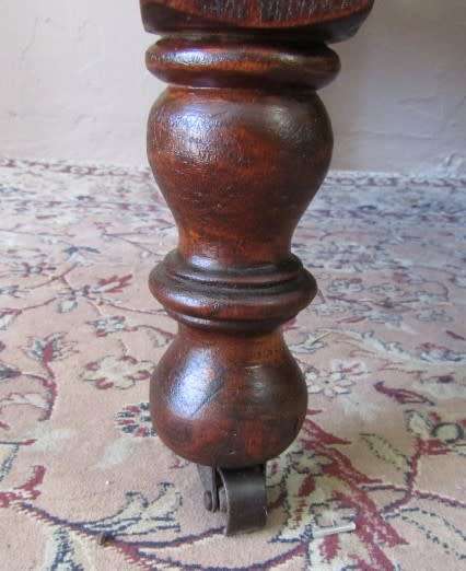 A wonderful well-made, sturdy vintage 2 seater Teak wood bench on castors, perfect  in a lapa/ patio