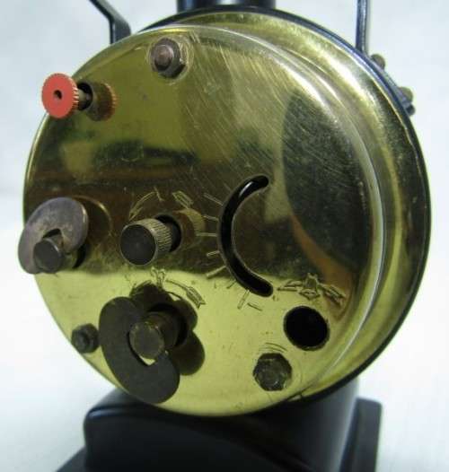 A gorgeous vintage mini Mercedes black metal wind up clock, working. Lifespace Sale