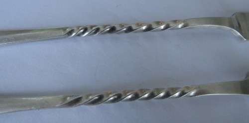 A set of amazing vintage French made Christofle silver pickle forks in good condition.