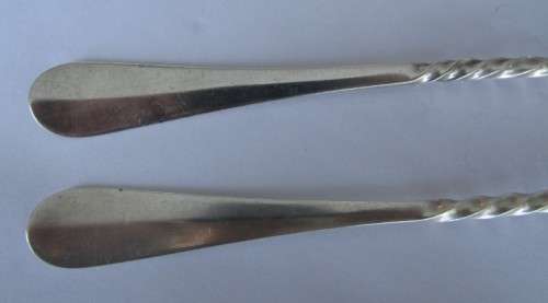 A set of amazing vintage French made Christofle silver pickle forks in good condition.