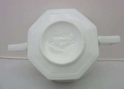 A lovely pair of white porcelain double handled soup bowls.  Lifespace Sale