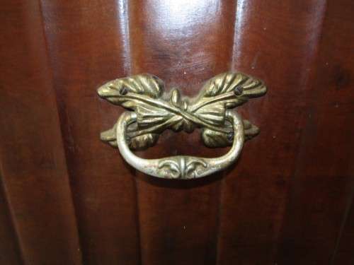 A  large solidly built "Kenbow" Imbuia trousseau kist with brass embellishments-Lifespace Sale