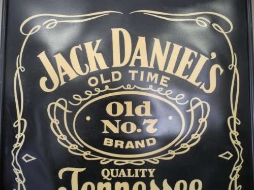 A large Jack Daniels framed poster. Perfect in a pub, lapa, informal living area!! Lifespace Sale