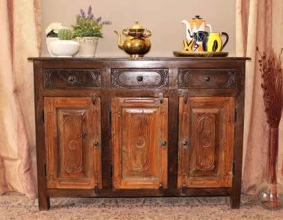 A gorgeous vintage Indonesian teak side server/ buffet with lots of storage space! Beautiful!!