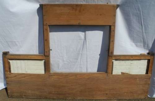 A wonderful vintage tiled wash stand top with place for mirror. Great restoration project!