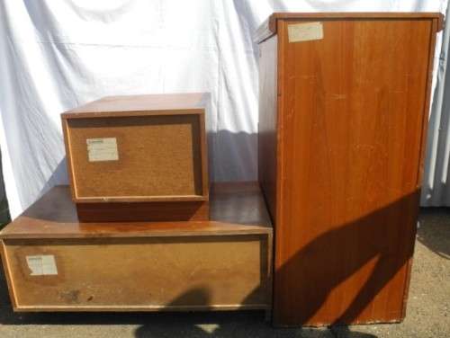 A job lot of three multi purpose cabinets. Great restoration project!