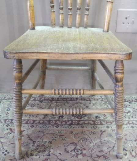 WOW!!! Three wonderful carved solid Oak spindle back chairs for restoration.