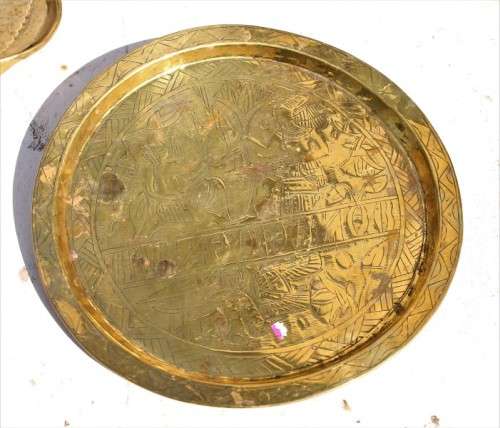 AMAZING collection of five various brass items-Lifespace Sale