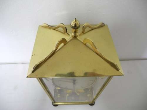 BARGAIN CLOCKS!!A vintage Schatz brass and glass clock. Lifespace Sale