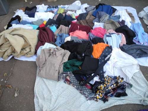 JOB LOT!! Assorted ladies shirts, gents shirts, pants, dresses, ties, etc NO 5. Lifespace Sale
