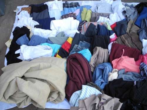 JOB LOT!! Assorted ladies shirts, gents shirts, pants, dresses, ties, etc NO 5. Lifespace Sale