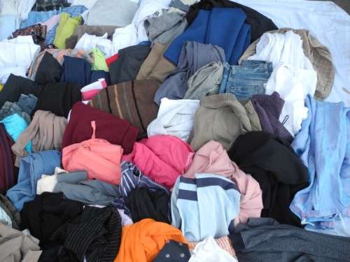 JOB LOT!! Assorted ladies shirts, gents shirts, pants, dresses, ties, etc NO 5. Lifespace Sale