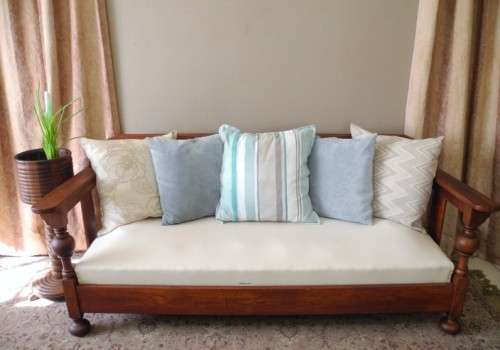 A fabulous, vintage Imbuia 3 seater couch/bench - perfect in a lapa/patio-Lifespace Sale