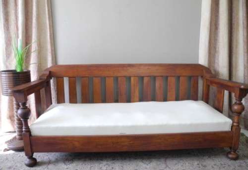 A fabulous, vintage Imbuia 3 seater couch/bench - perfect in a lapa/patio-Lifespace Sale
