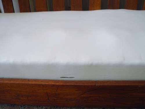 A fabulous, vintage Imbuia 3 seater couch/bench - perfect in a lapa/patio-Lifespace Sale