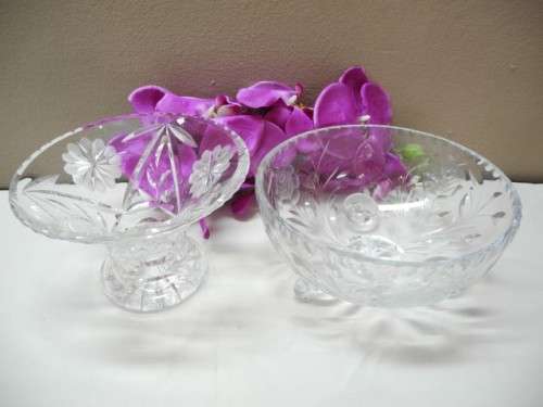 A job lot of assorted crystal items-Lifespace Sale