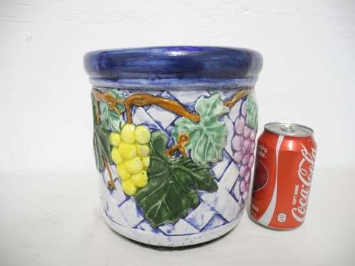 A lovely colourful ceramic pot planter. Perfect for indoor/outdoor plants. Lifespace Sale.