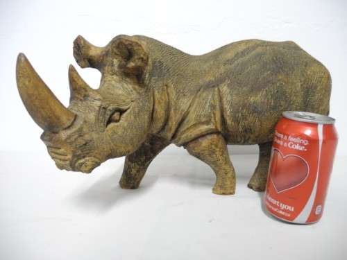 A stunning resin mold large detailed Rhino. Lovely on display.Lifespace Sale
