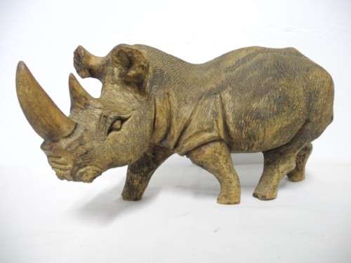 A stunning resin mold large detailed Rhino. Lovely on display.Lifespace Sale