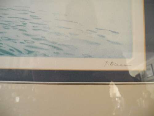 A stunning print of boats in a modern frame. Feature in all rooms!!! Lifespace Sale