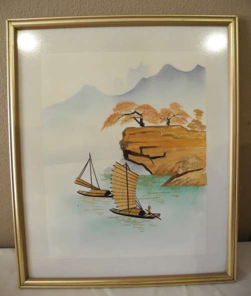 Two pretty colourful pictures in frames. Lovely in all rooms!!! Lifespace Sale