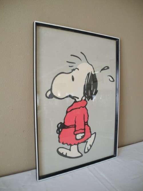 A wonderful vintage print of "Snoopy". Pretty in all rooms!!! Lifespace Sale