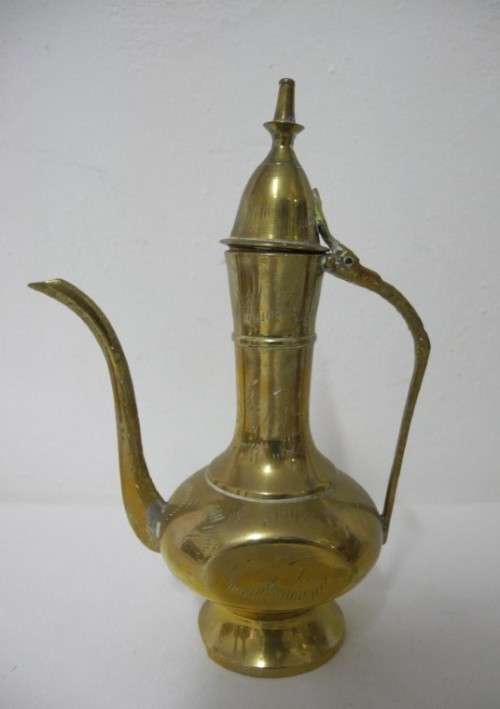 BARGAIN! A stunning collection of different shaped and sizes brass pitchers.