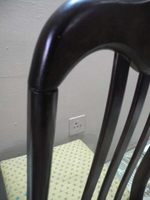 A wonderful set of two odd vintage occasional/ dining chairs.