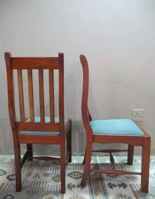 A lovely set of two matching vintage occasional/ dining chairs.
