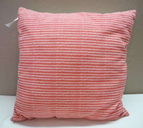 A set of three red and white stylish upmarket, modern scatter cushions. One bid for all.