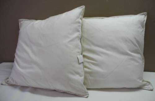 A pair of cream/beige stylish upmarket, modern scatter cushions. One bid for both