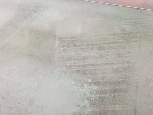 A vintage linoleum six seater table perfect for a garden, patio/ lapa etc