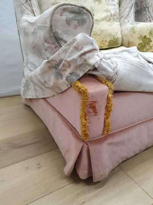 A pair of vintage Wingback arm chairs for restoration