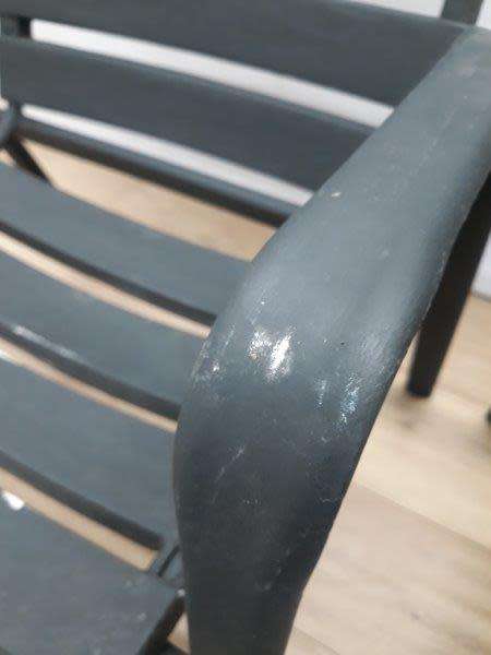 A set of two out door patio chairs