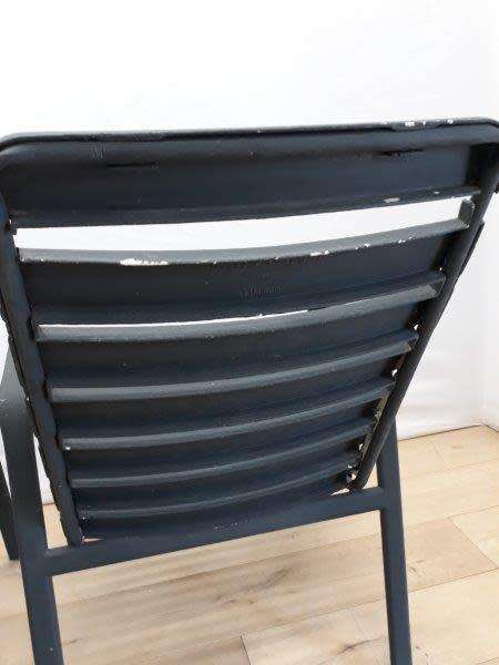 A set of two out door patio chairs