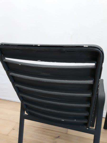 A set of two out door patio chairs