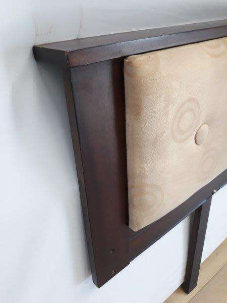 A stunning suede double bed size headboard 90cm