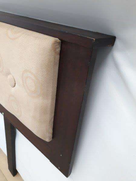 A stunning suede double bed size headboard 90cm