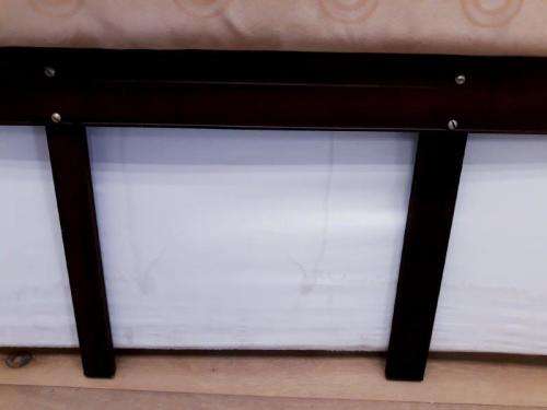 A stunning suede double bed size headboard 90cm