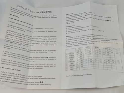 Touch Screen Digital Magnetic Thermometer with Timer and Probe