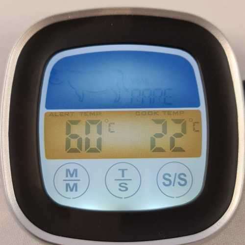 Touch Screen Digital Magnetic Thermometer with Timer and Probe