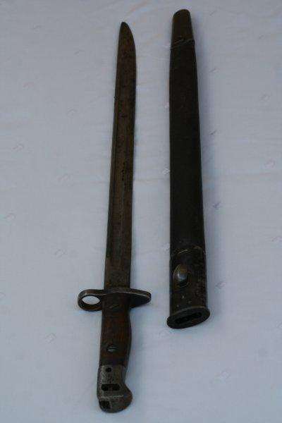.303 1907 BAYONET AND SCABBARD - GOOD CONDITION!