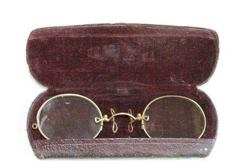 ORIGINAL circa 1900, PINCE NEZ GLASSES!!! THIS IS SO RARE AND COLLECTABLE...