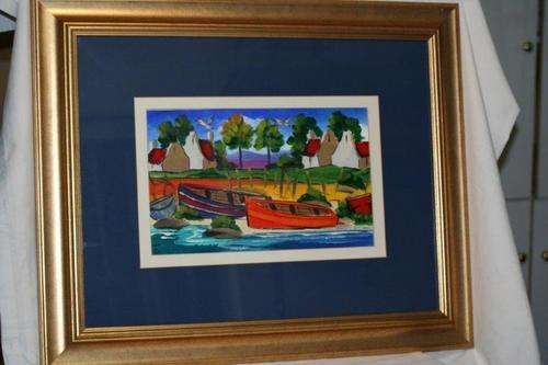 2 STUNNING JANA DU TOIT PAINTING ON CANVAS BOARD IN A BEAUTIFUL FRAME!!! VALUABLE AND COLLECTABLE...