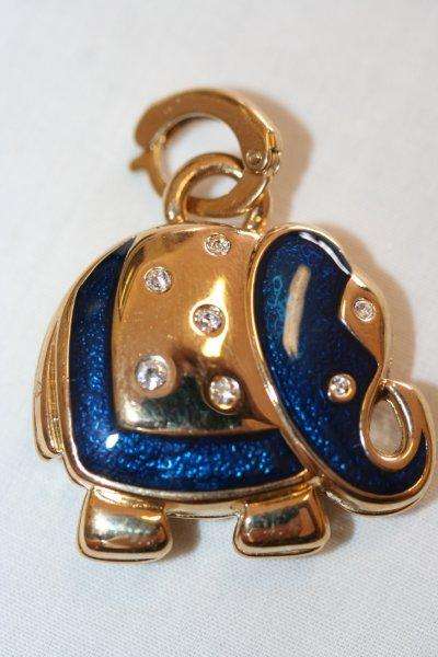 A VERY VERY BEAUTIFUL ELEPHANT PENDANT AND CLASP WITH DIAMANTE'S!!!  STUNNING PIECE OF JEWELLERY...